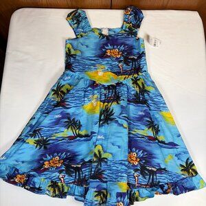 NWT Royal Hawaiian Creations Beach Sunset Sleeveless Sundress Dress Women's 10